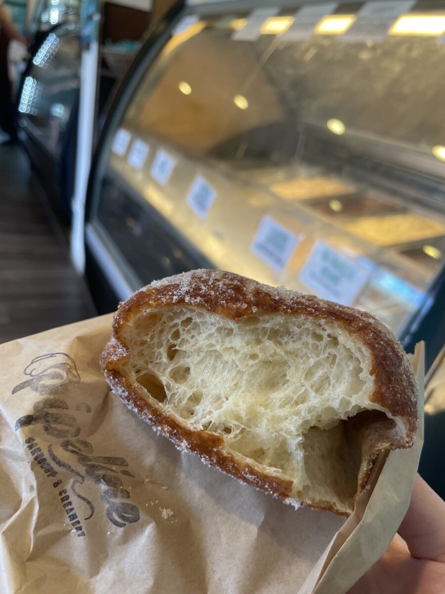 Cross-section of malasada