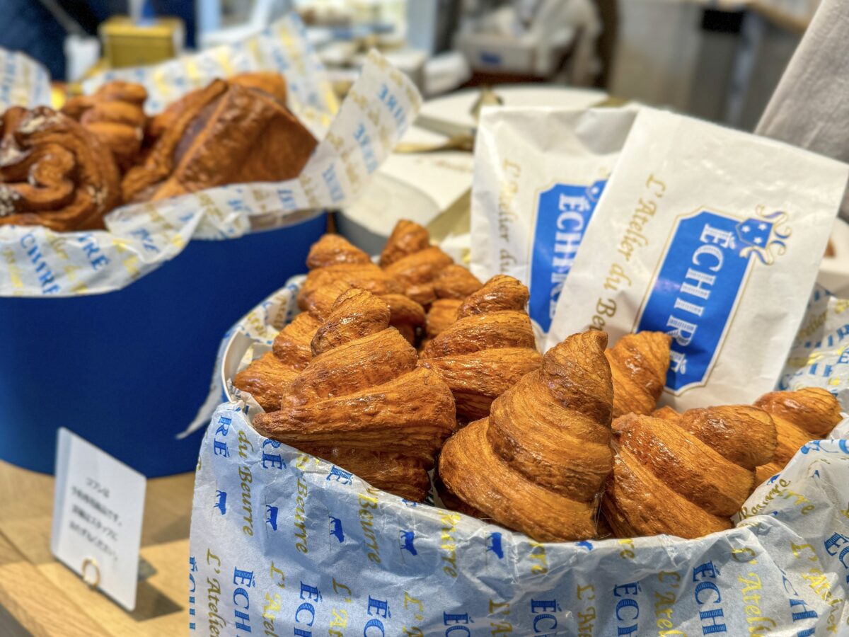 Basket of croissant