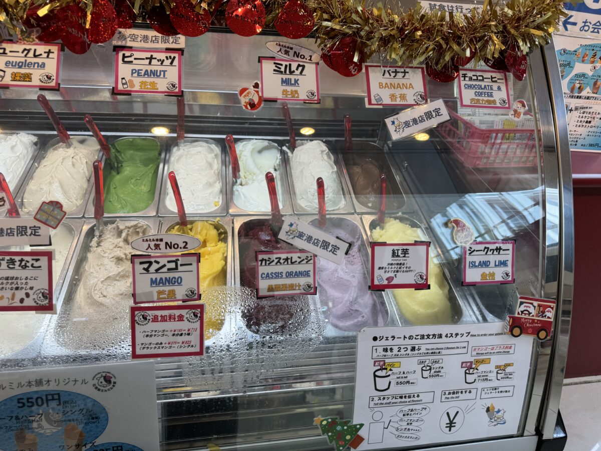 Photo of a gelato display