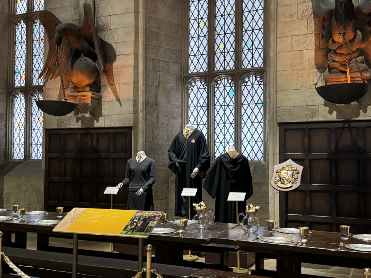 Seats for Hufflepuff at the Great Hall