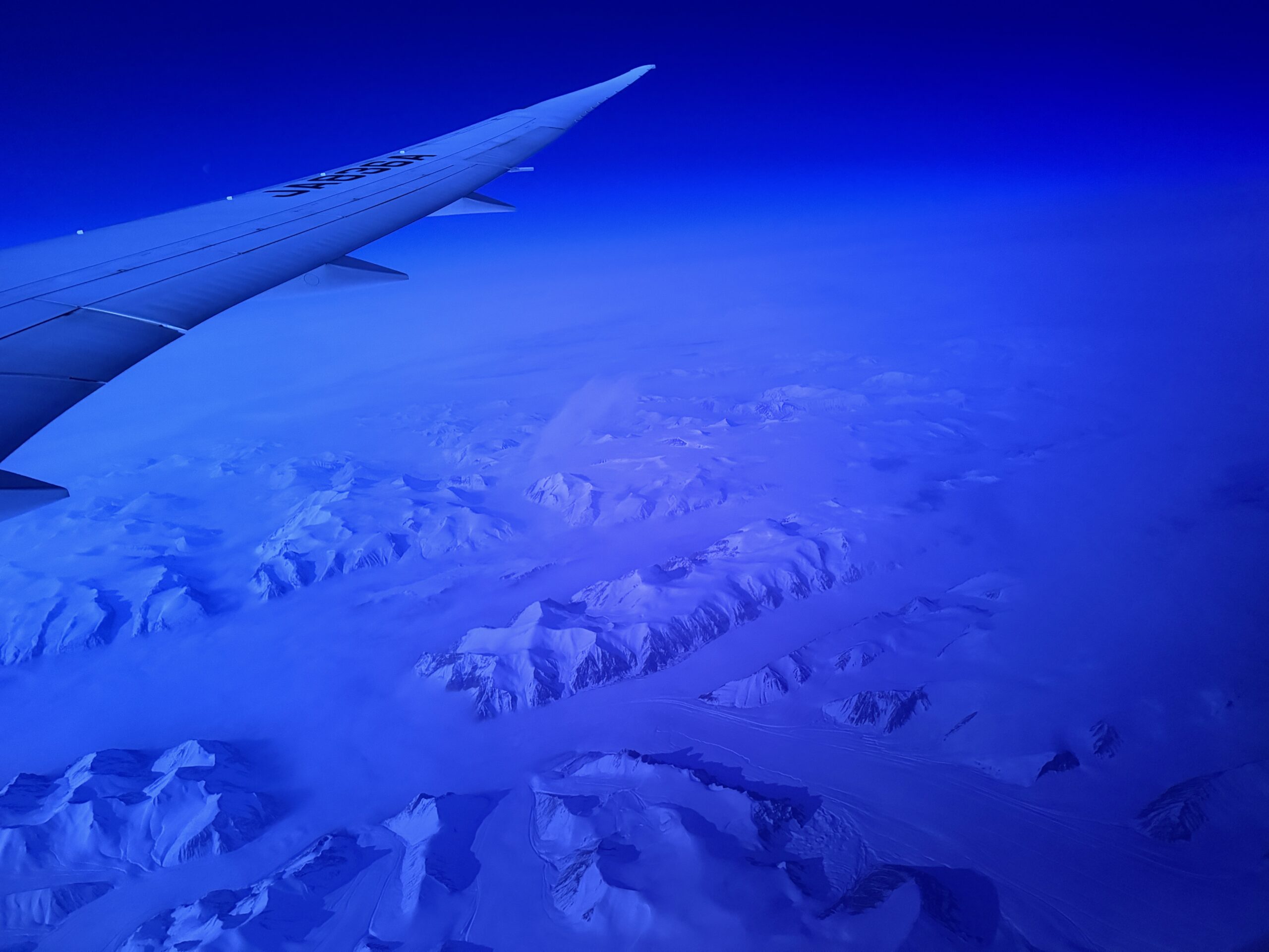 上空から見るフィヨルド