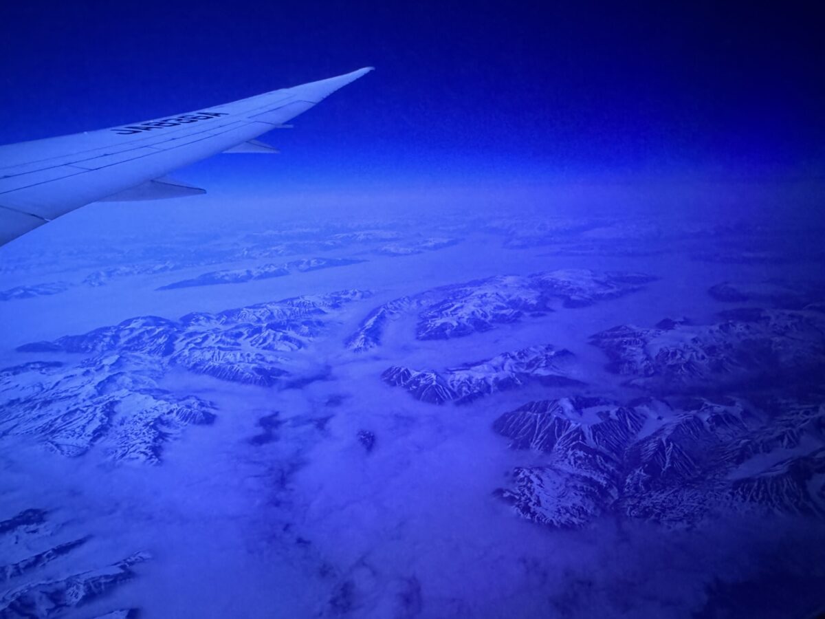 上空から見るフィヨルド